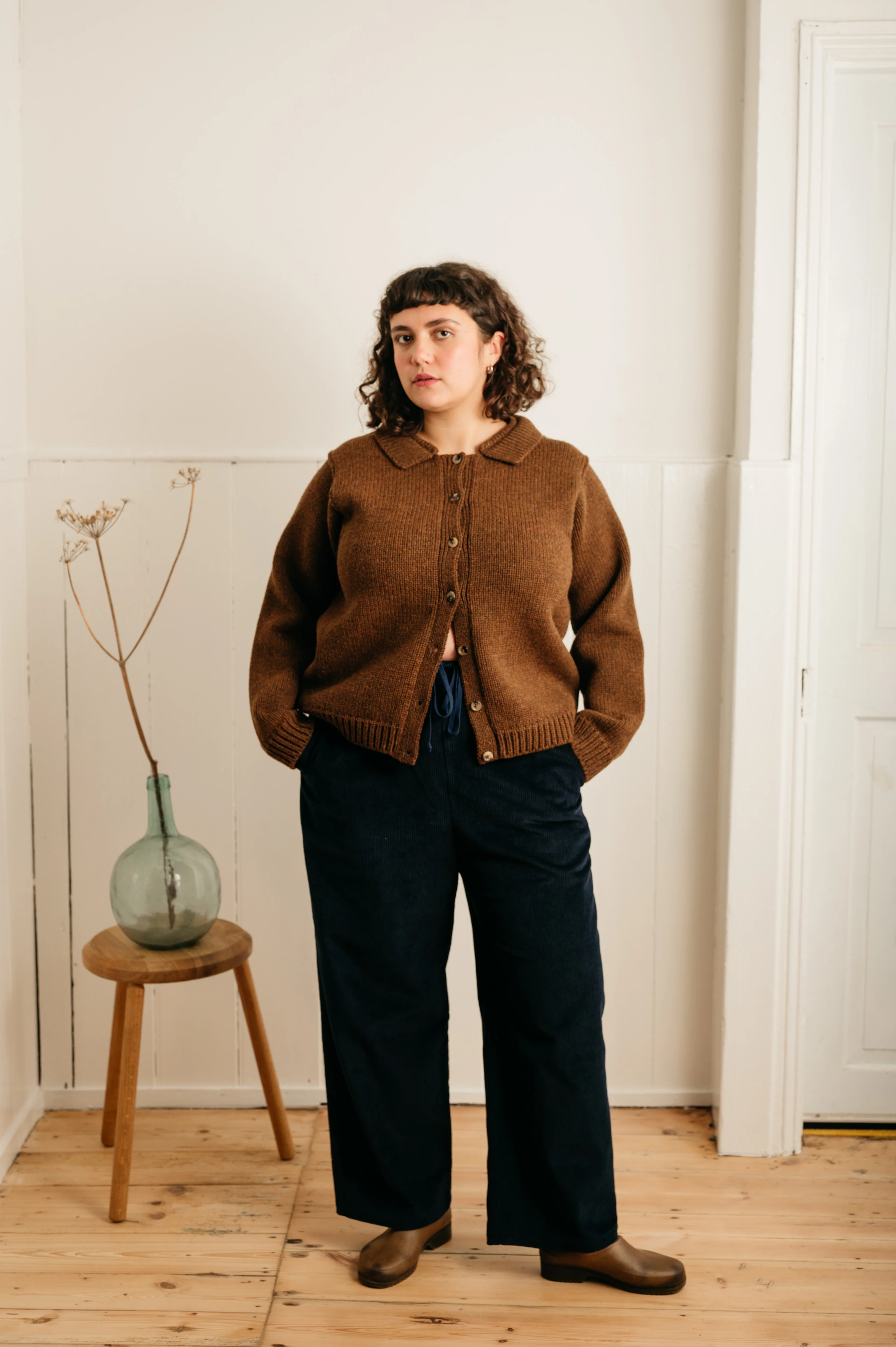 Atwin The Label - The Daily Trouser In Navy Corduroy - Image 2