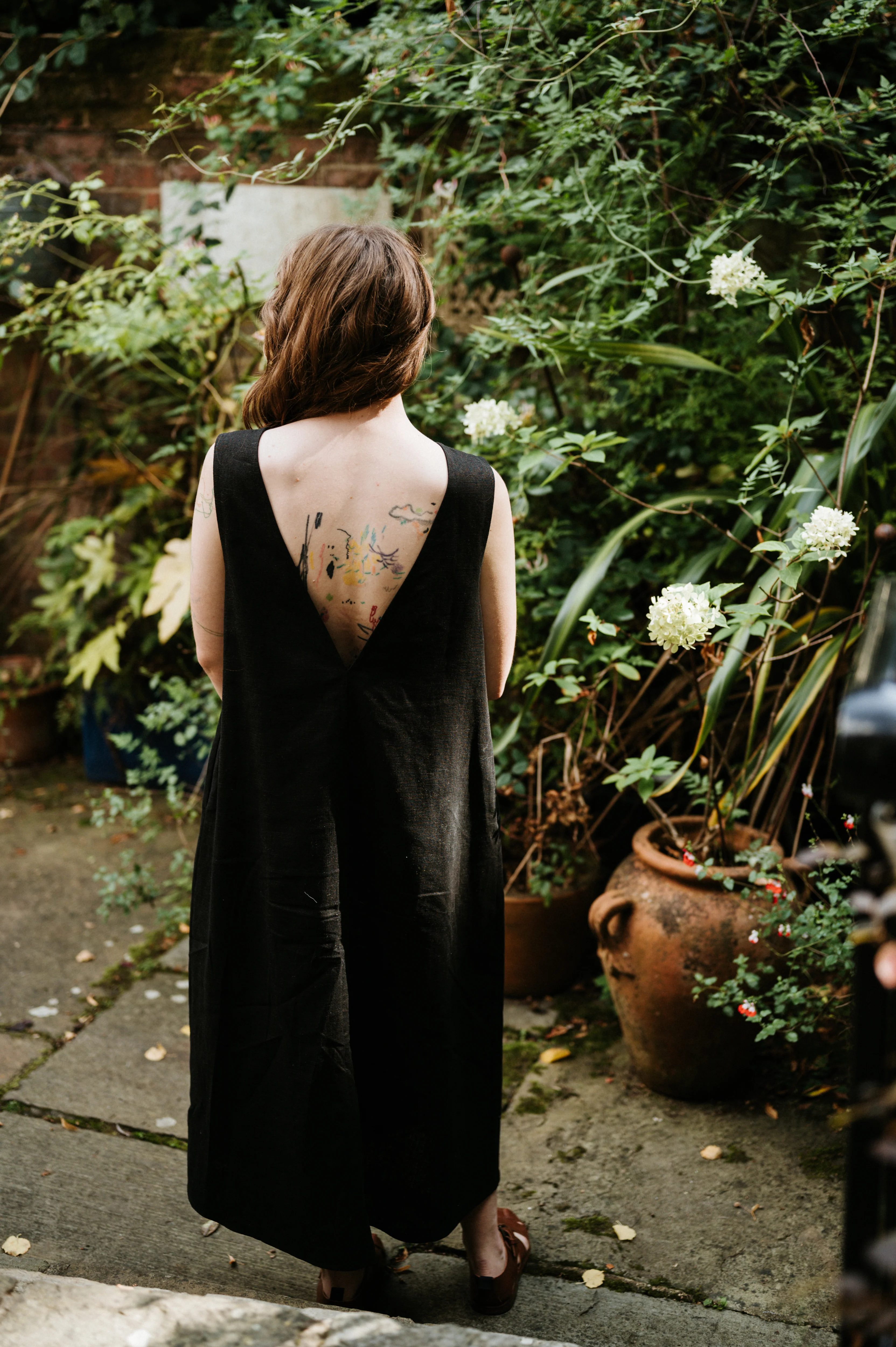 Atwin The Label - The Daily Dress In Black Ramie Linen - Image 4