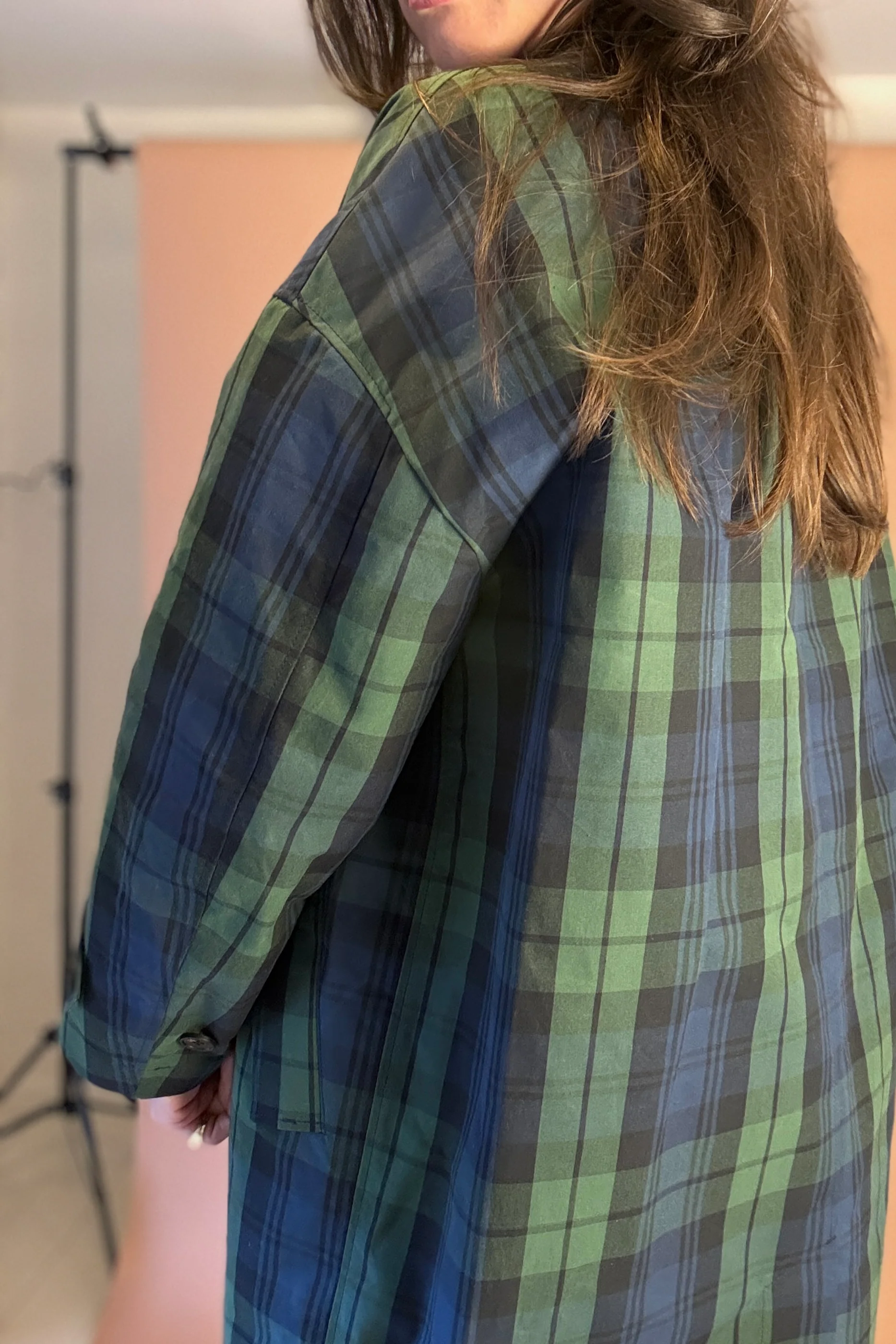 Atwin The Label - The Mac In Checked Waxed Cotton - Image 4