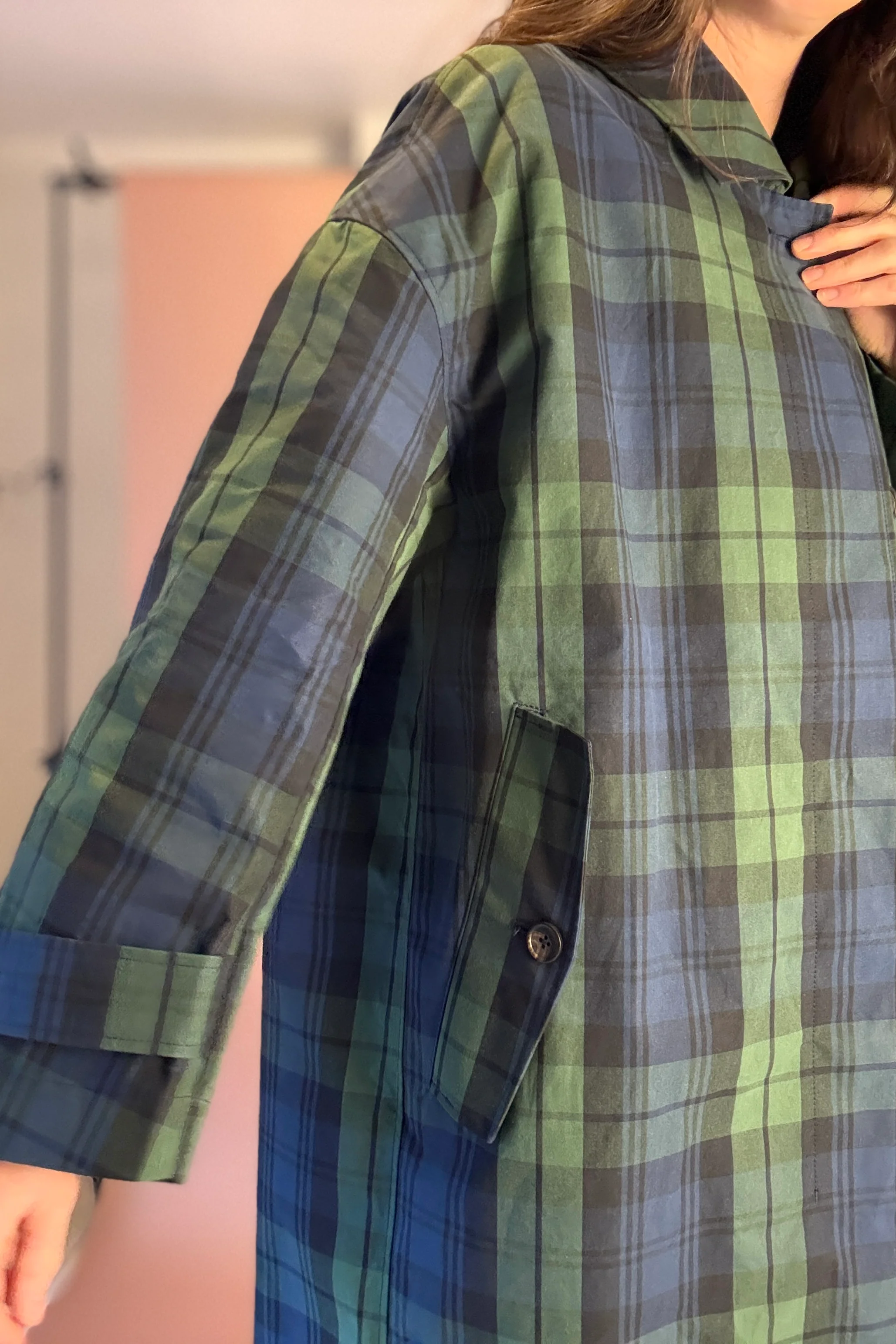 Atwin The Label - The Mac In Checked Waxed Cotton - Image 6