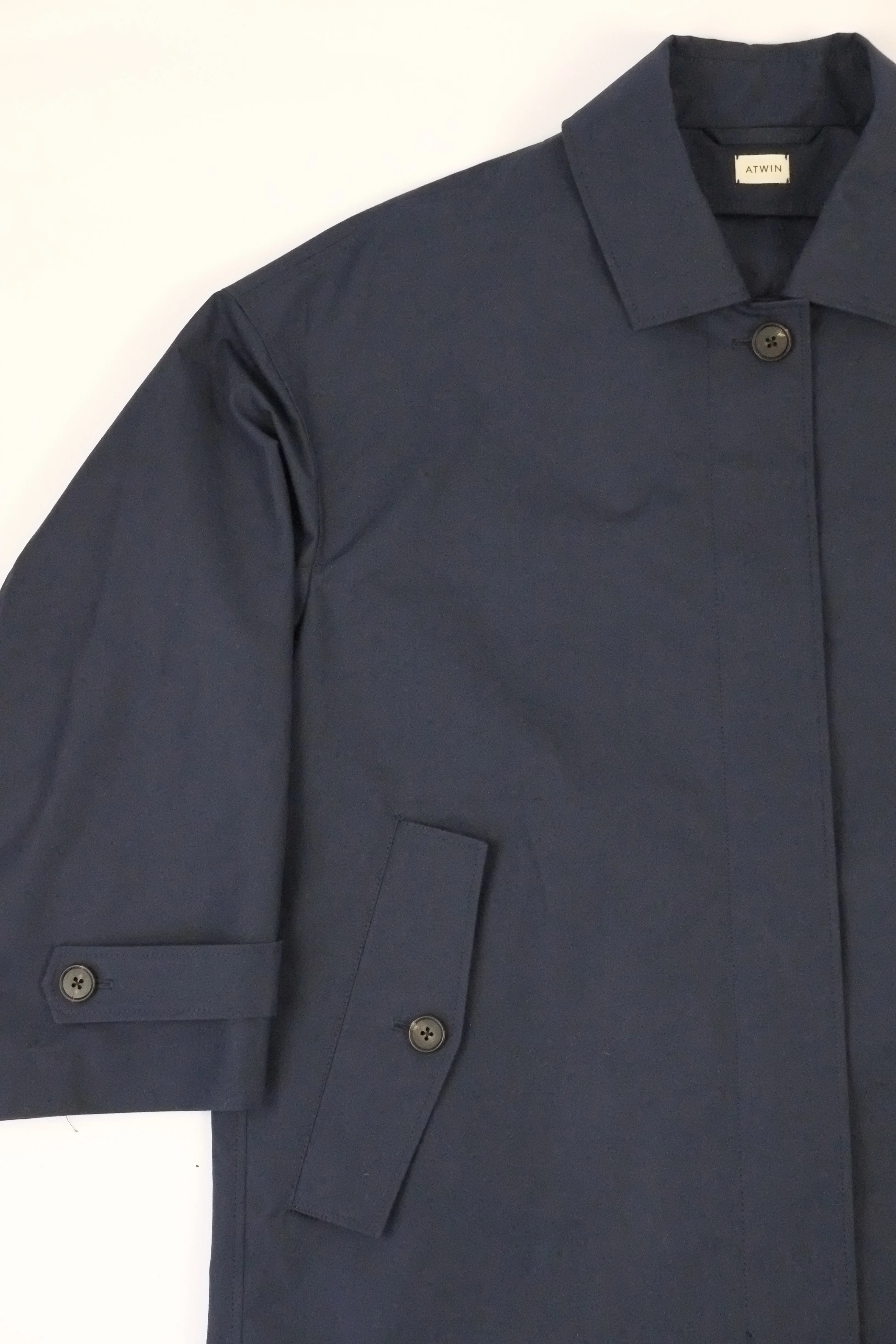 Atwin The Label - The Mac In Navy Waxed Cotton - Image 3