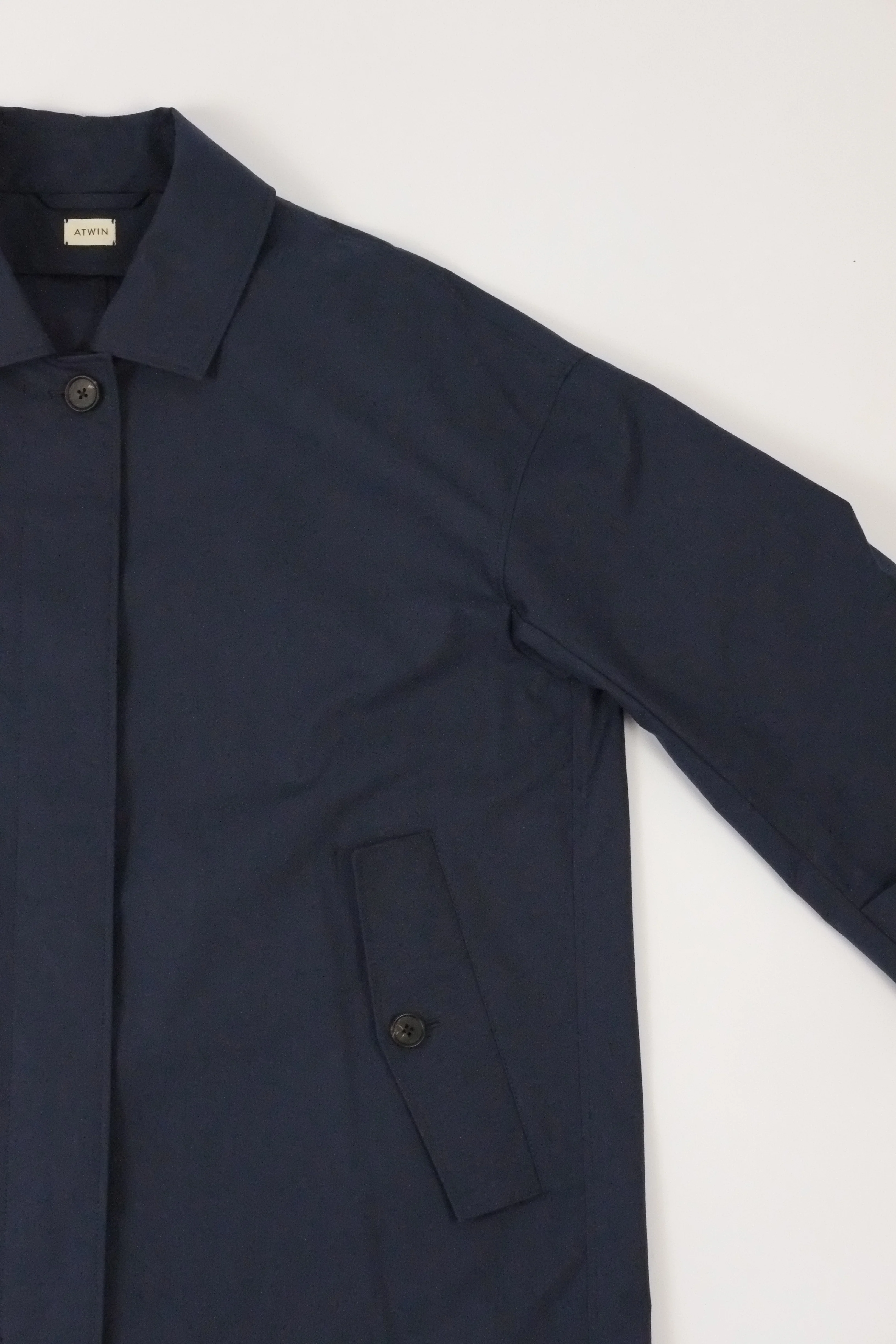 Atwin The Label - The Mac In Navy Waxed Cotton - Image 5