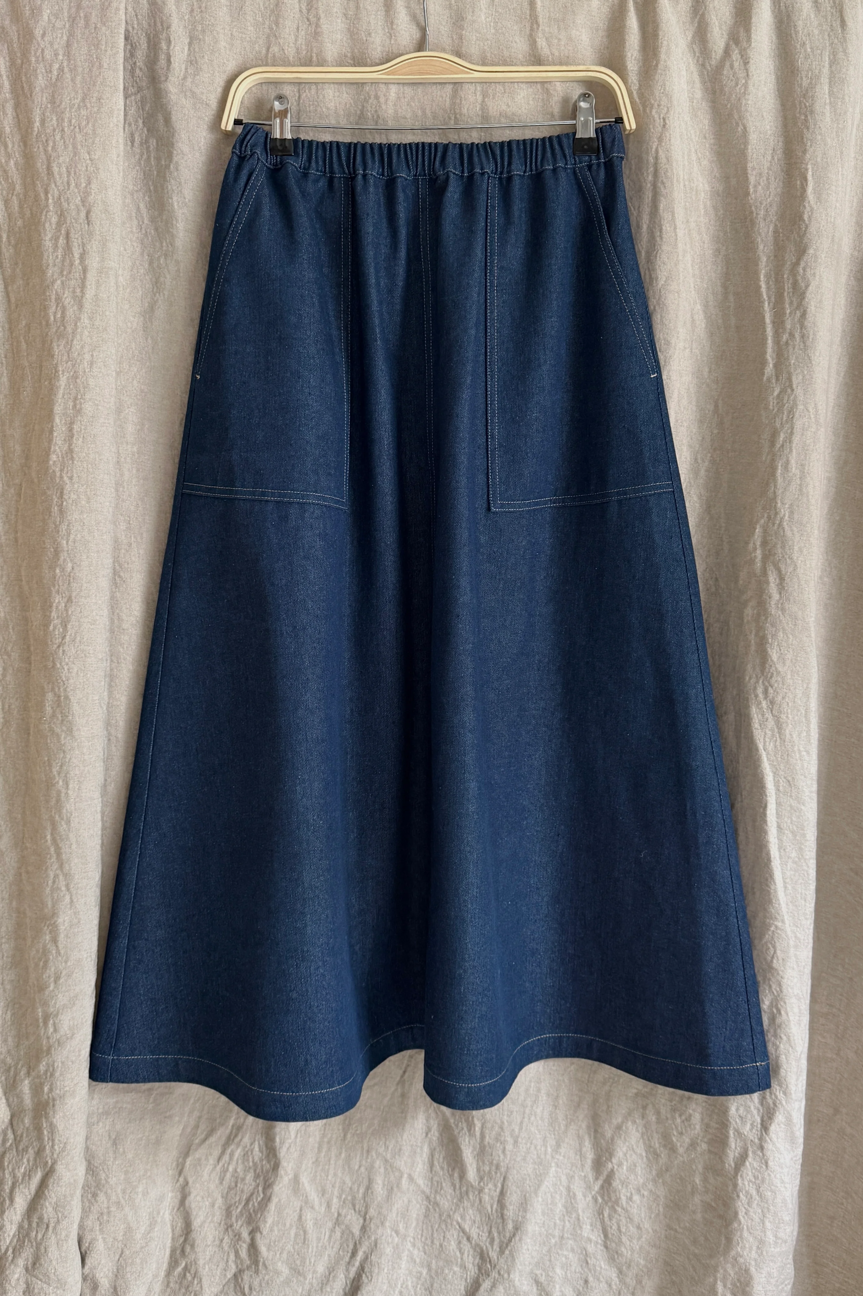 Atwin The Label - The Utility Skirt In Indigo Denim - Image 3