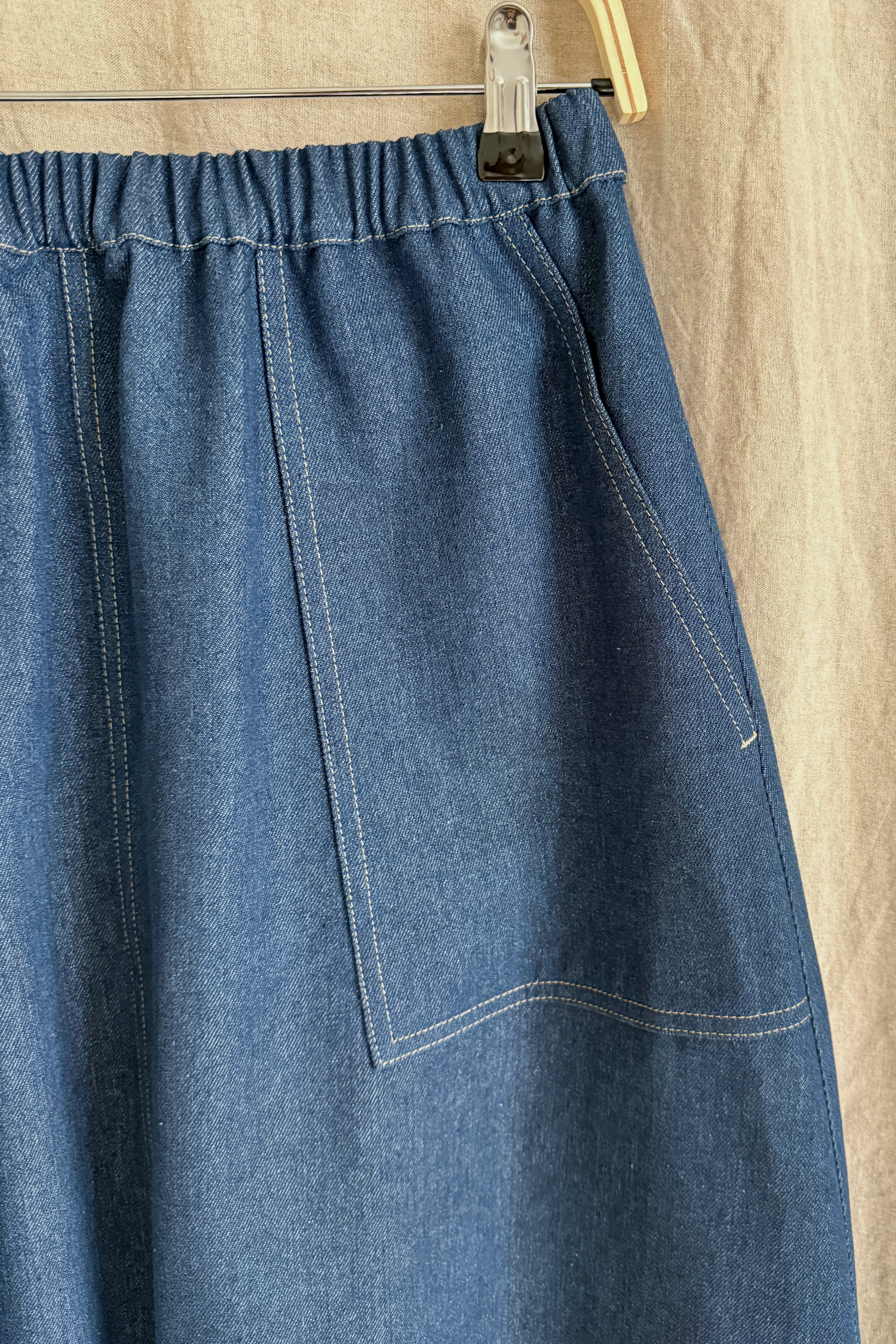 Atwin The Label - The Utility Skirt In Indigo Denim - Image 4
