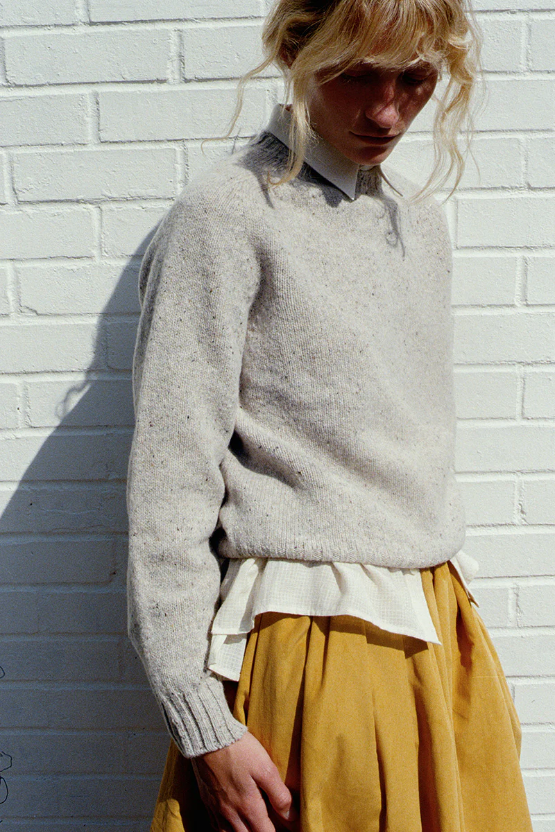 Elwin - Donegal Sweater In Mist - Image 4