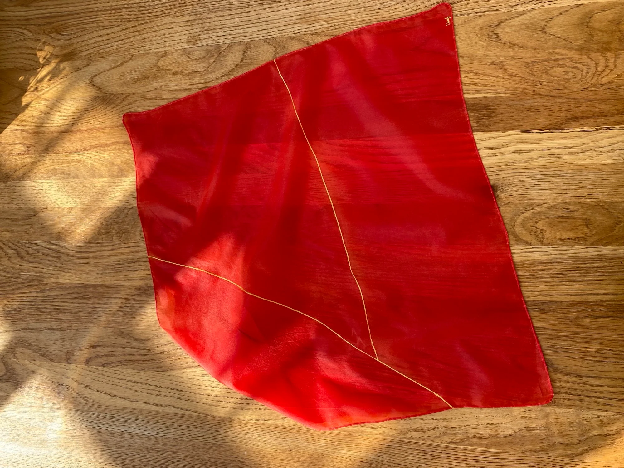 Nabila Molinero - 100% Silk Scarf In Red - Image 3