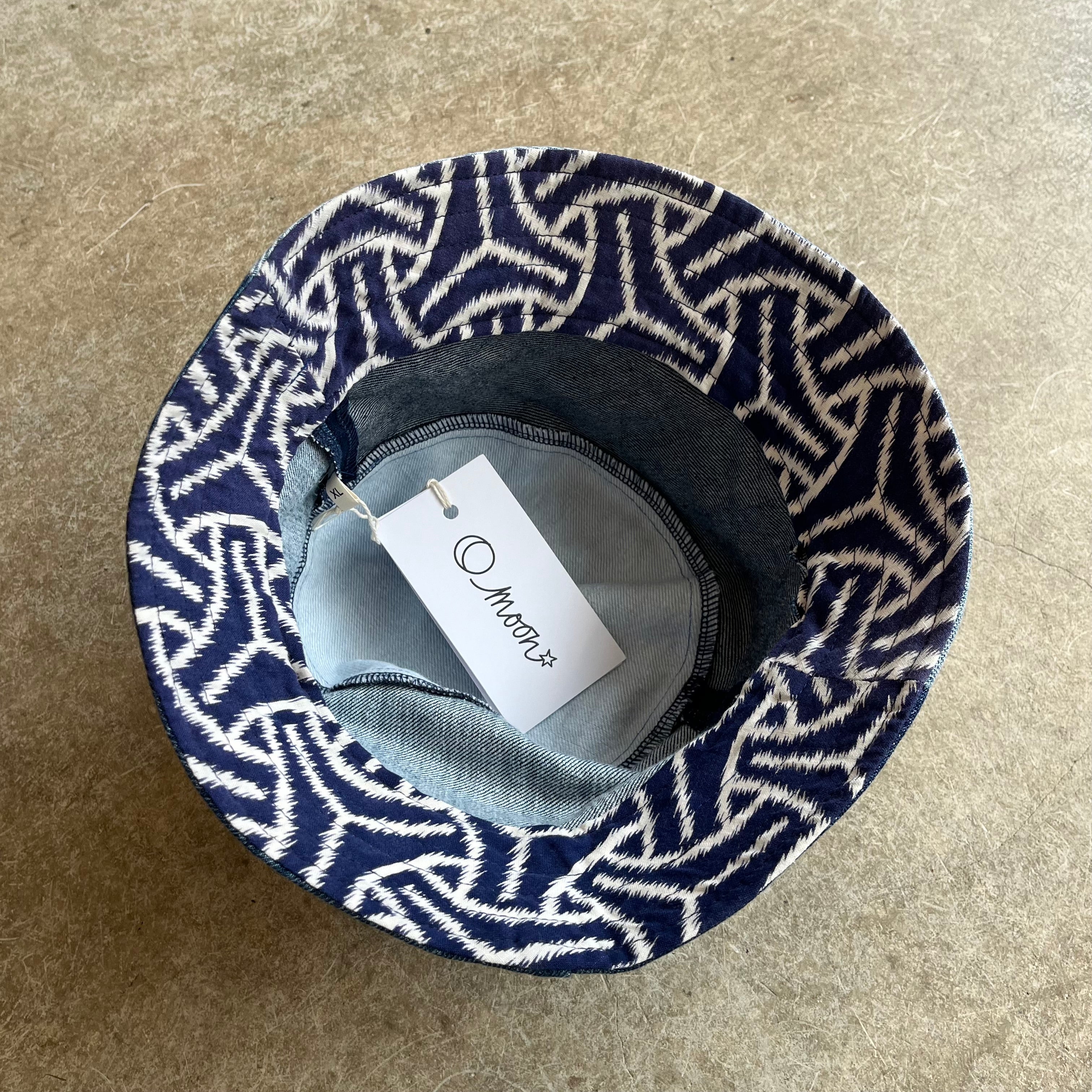 O Moon - Denim Patch Bucket Hat - Image 3