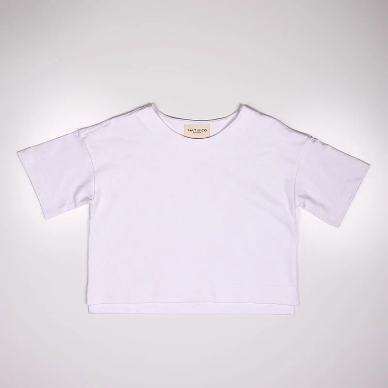 SaltAndCo Studio - Organic Cotton T-Shirt In White - Image 4