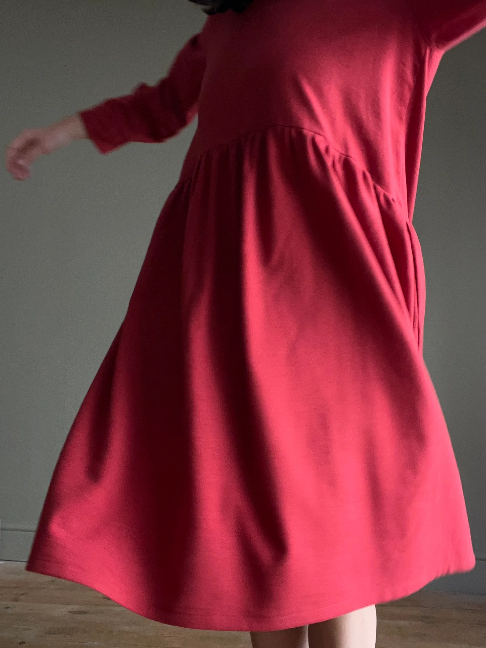 Seen Studio - The Winter Slouch Dress In Cranberry - Image 5