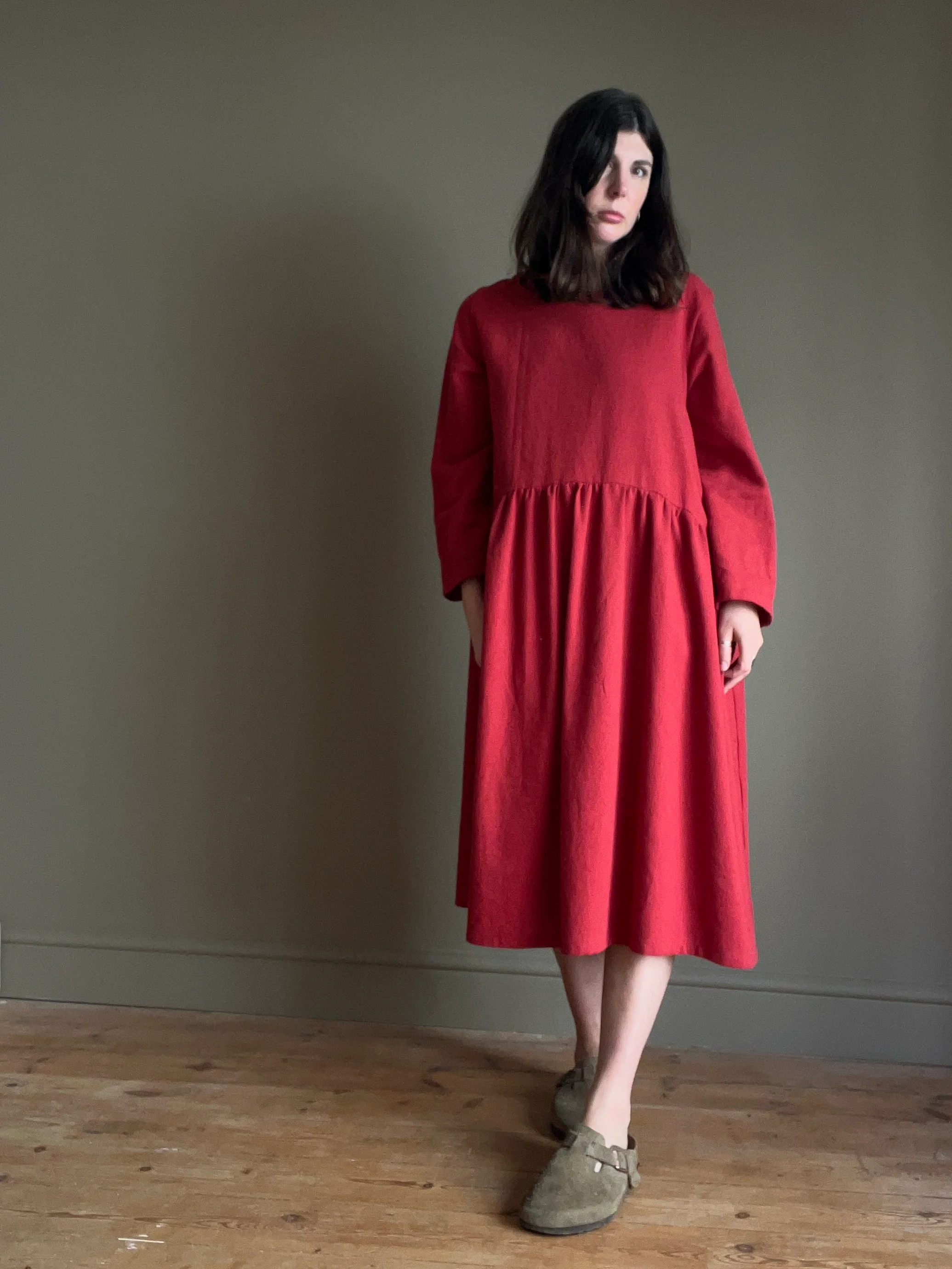 Seen Studio - The Winter Slouch Dress In Cranberry - Image 6