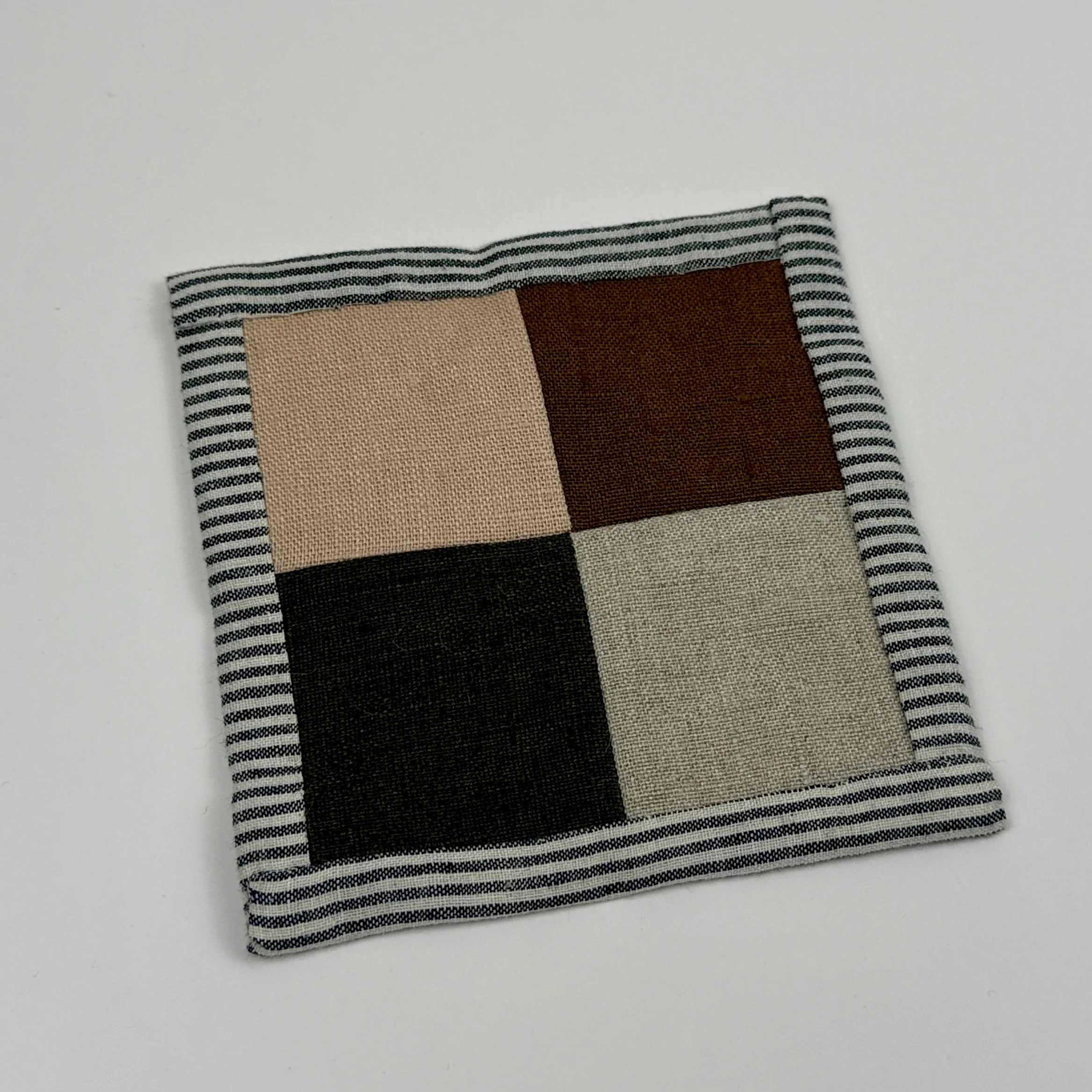 Slow Progress - Linen Coaster Set Of Four - Image 3