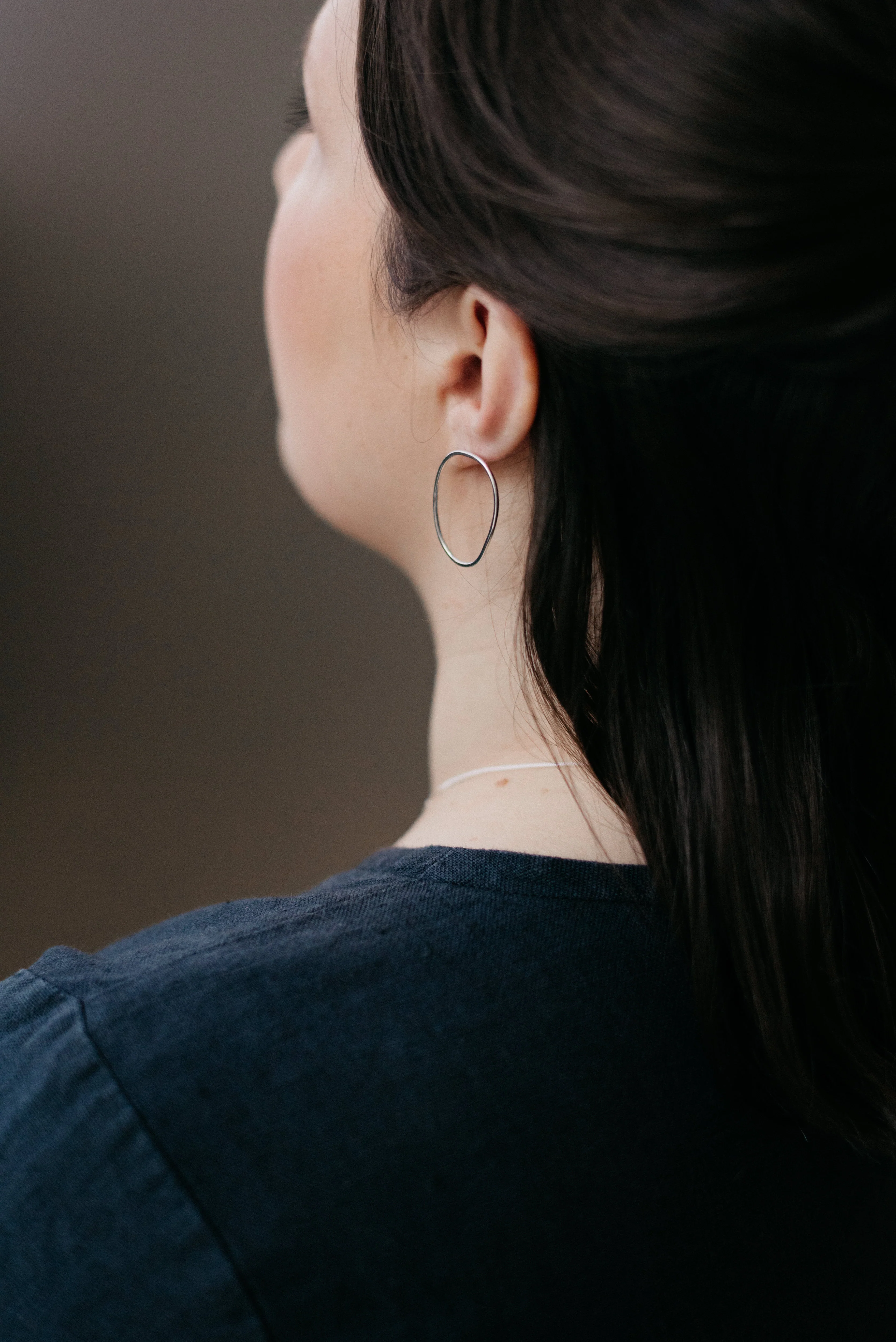 Studio Adorn - Free-Formed Organic Oval Studs - Image 4