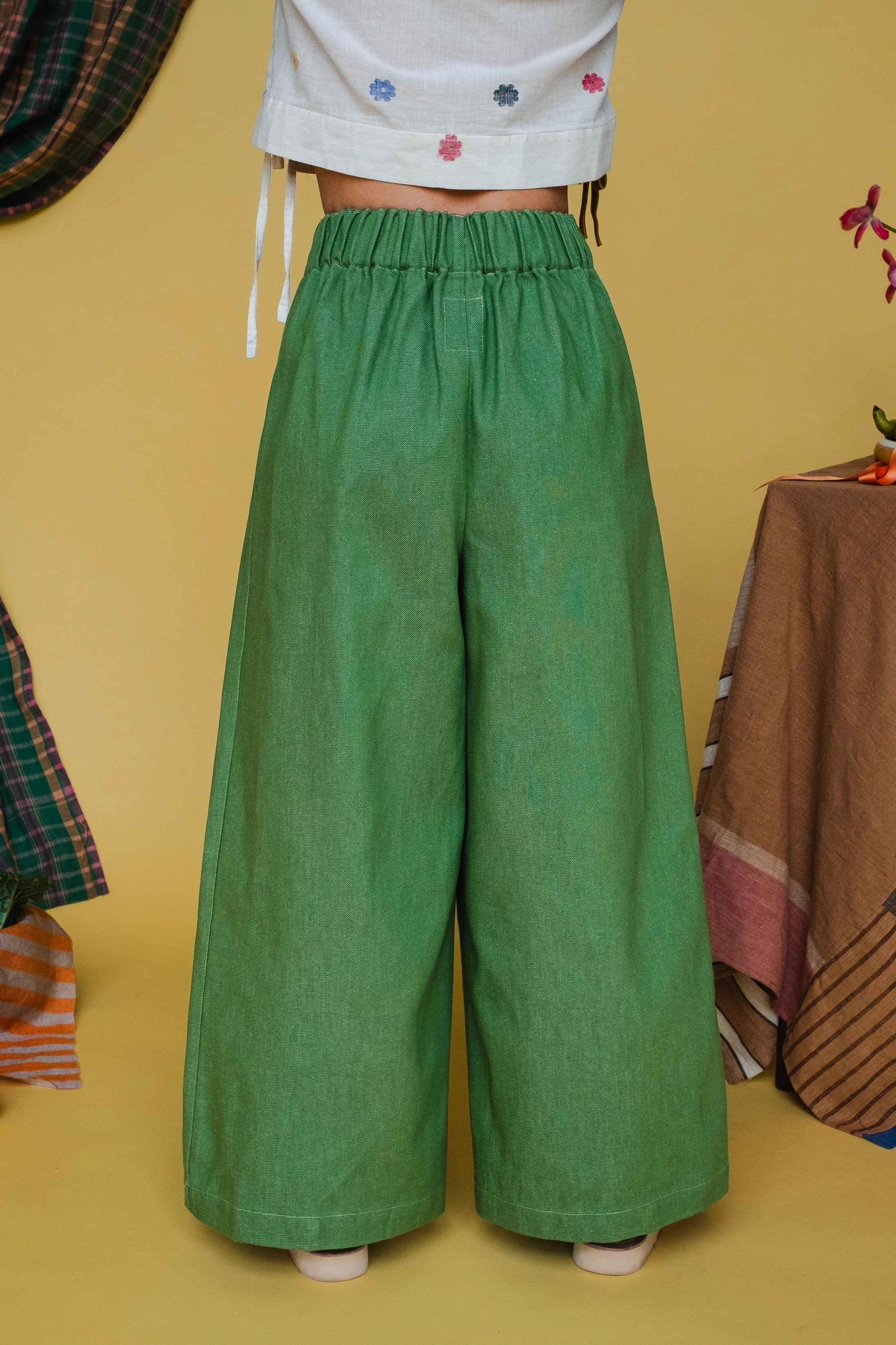 Tapuh - Rebecca Trousers In Peashoot Green - Image 3