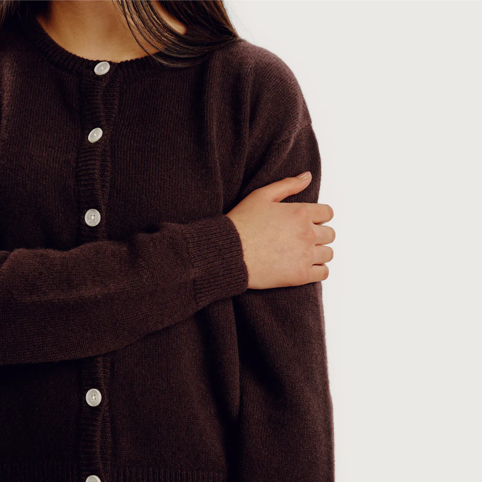 The Gather - The Poppy Cardigan In Brown - Image 3