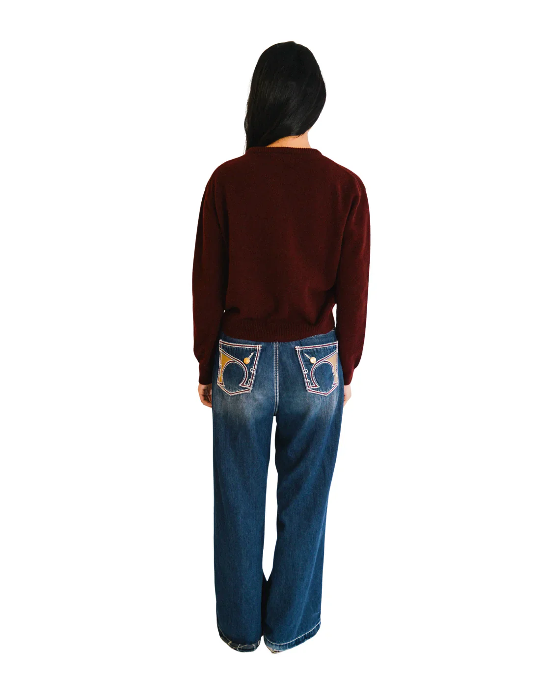The Gather - The Poppy Cardigan In Port - Image 4