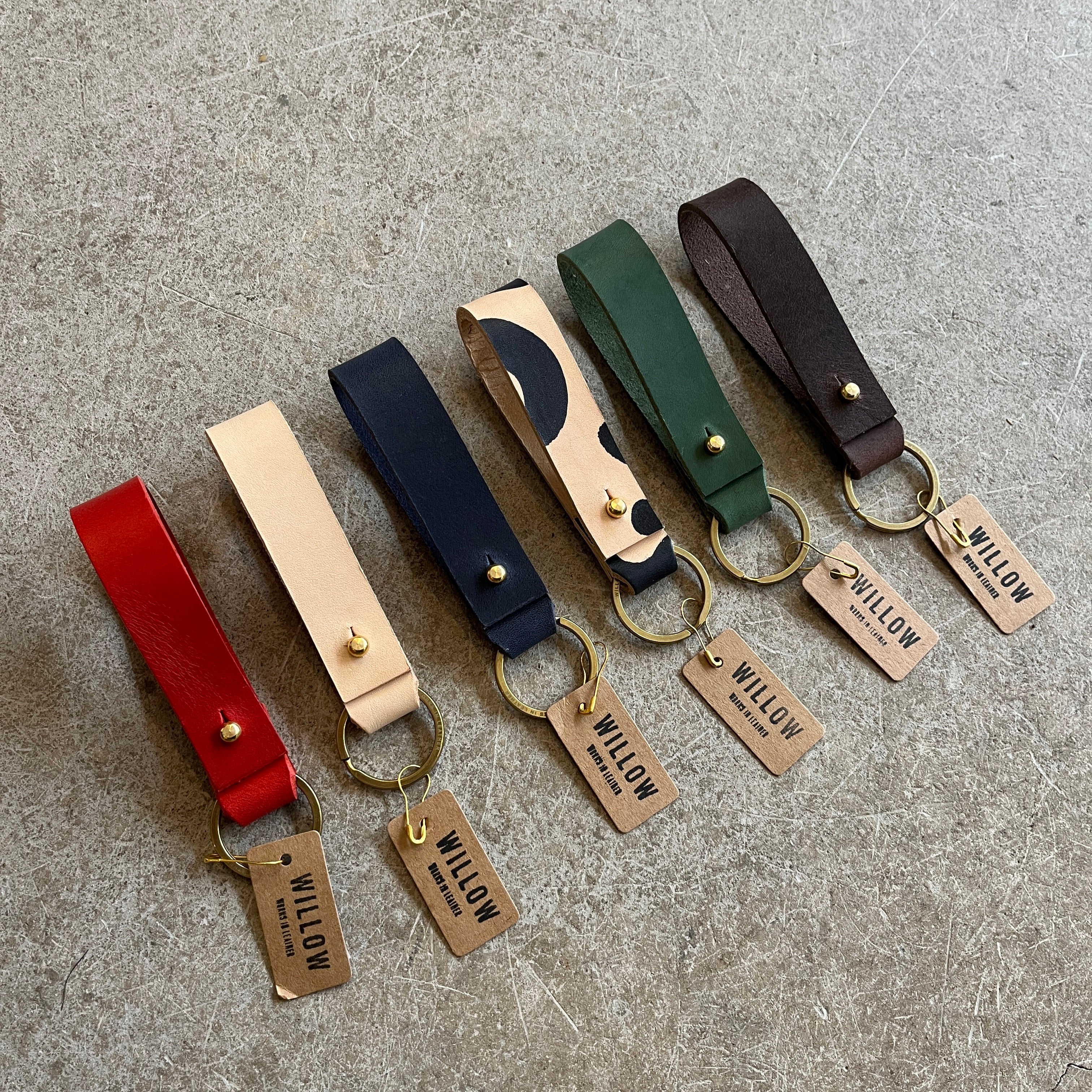 Willow Leather - Leather Loop Keyring.